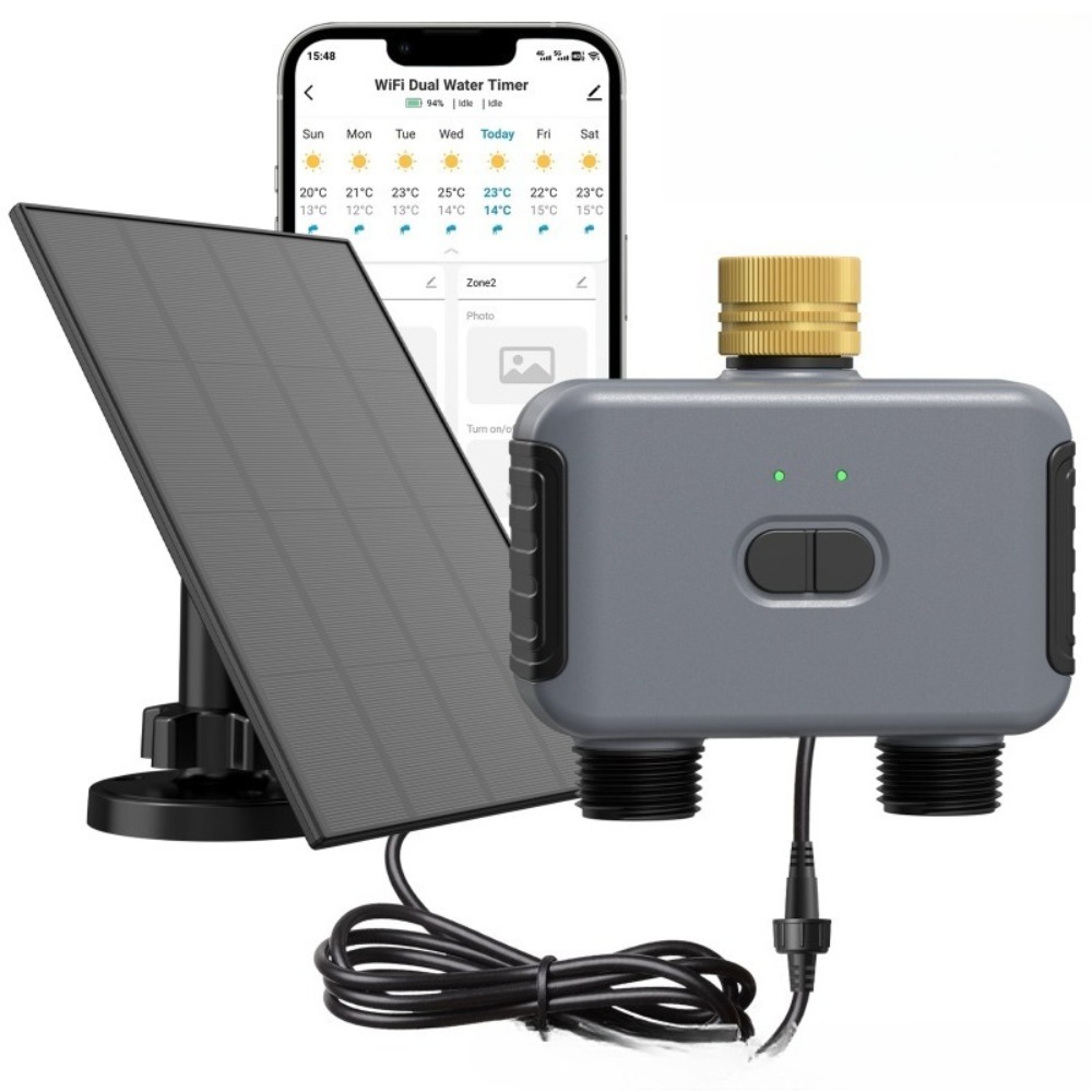 Timer Dual Outlet - WiFi Dual Outlet Smart Water Timer
