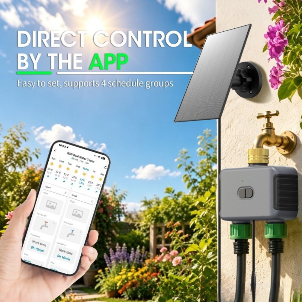 WiFi Dual Outlet Smart Water T - Timer Dual Outlet ulasan dan harga
