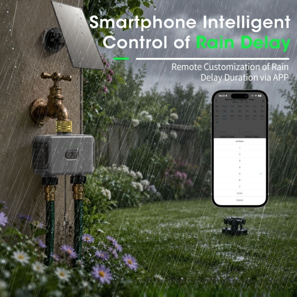 WiFi Dual Outlet Smart Water T - Timer Dual Outlet ulasan dan harga